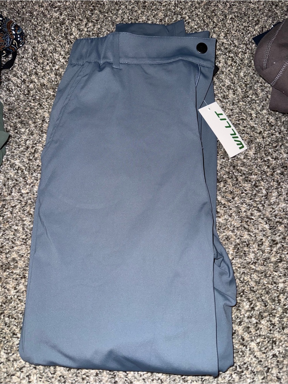 Willit Men's Gray Blue Pants - Tag Attached
